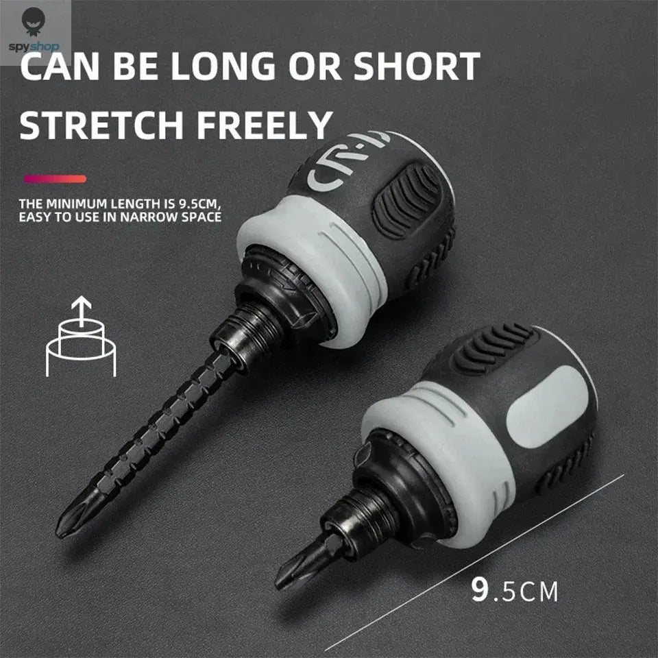 Mini Ratchet Precision Screwdriver Magnetic 13 In 1 Telescopic Labor-Saving Hand Tool Phillips Slotted Dual-purpose Head 