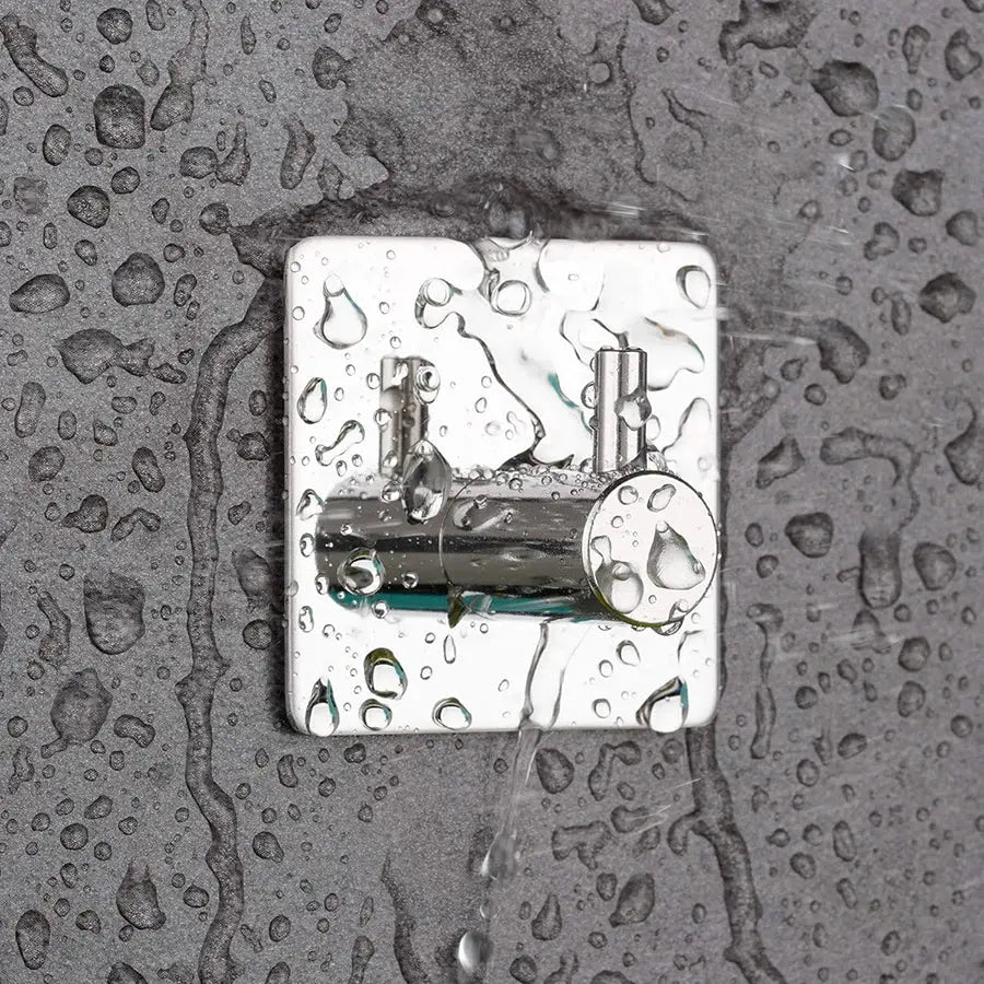 Modern style stainless steel adhesive hooks for bathroom room kitchen clothes hats clutter storage Spy-shop.com