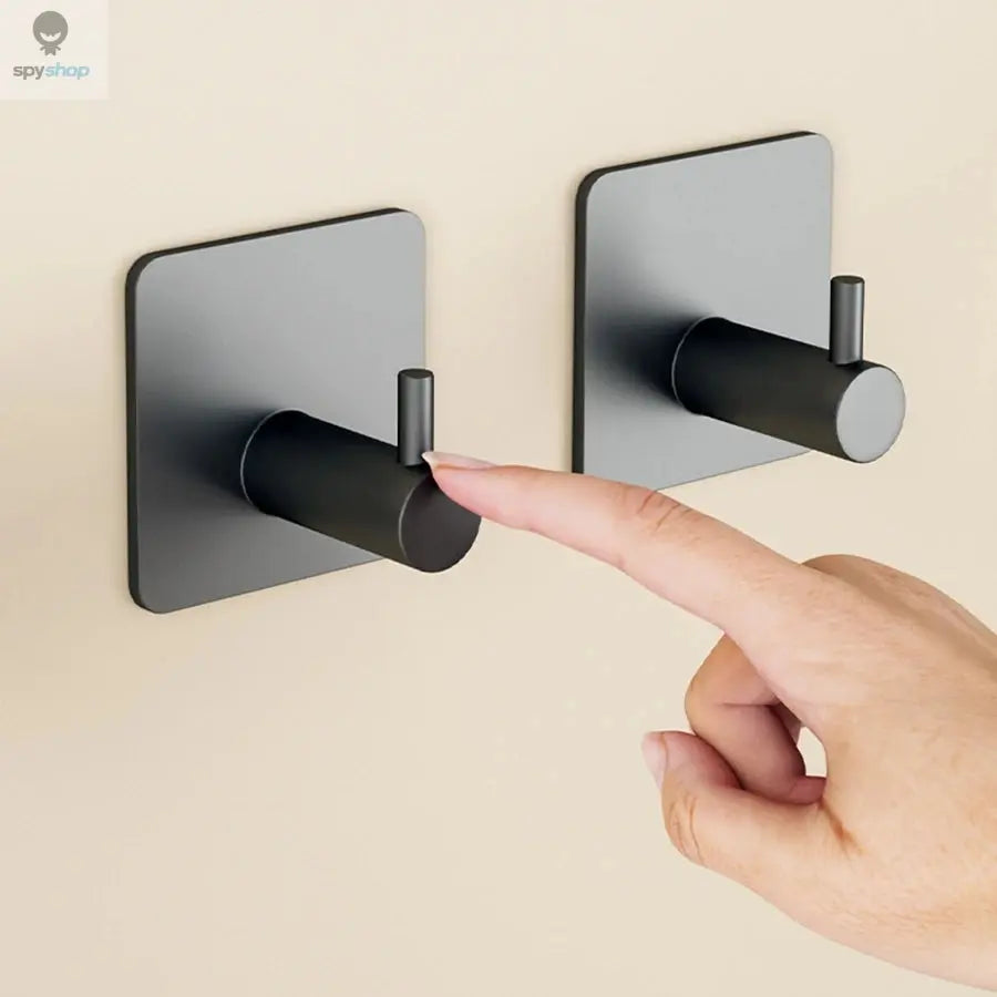 Modern style stainless steel adhesive hooks for bathroom room kitchen clothes hats clutter storage Spy-shop.com