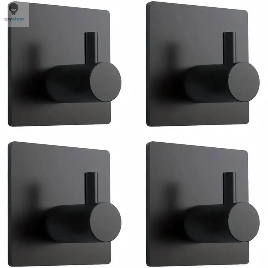 Modern style stainless steel adhesive hooks for bathroom room kitchen clothes hats clutter storage Spy-shop.com