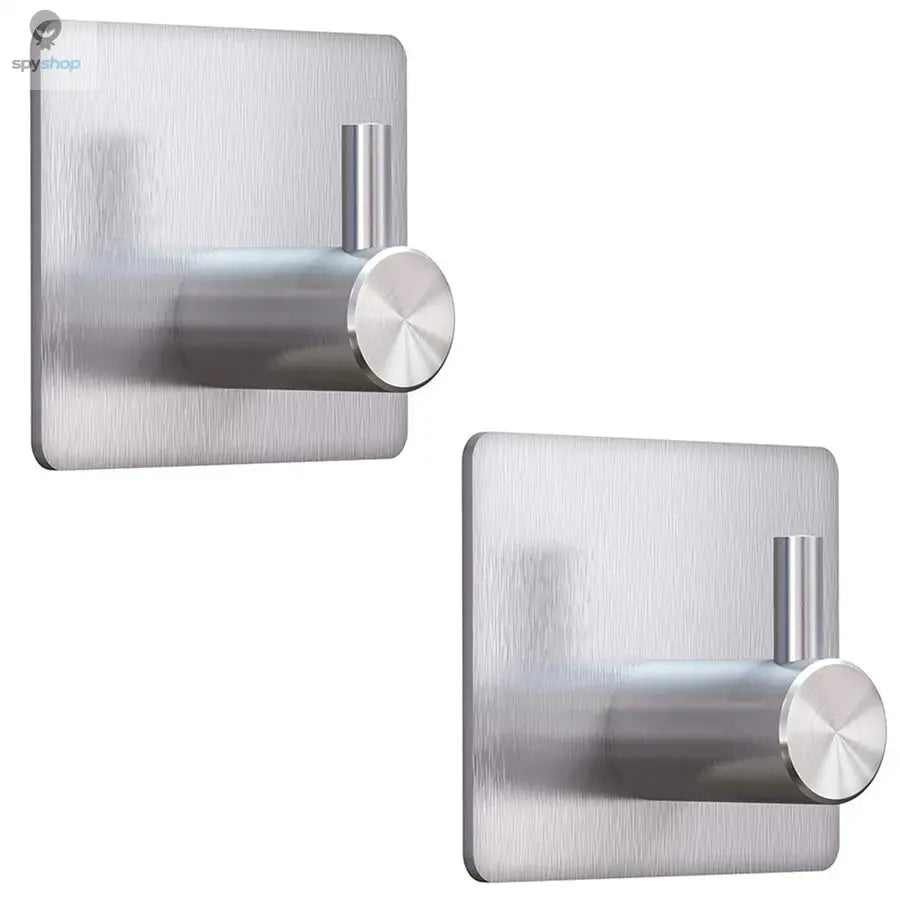 Modern style stainless steel adhesive hooks for bathroom room kitchen clothes hats clutter storage Spy-shop.com