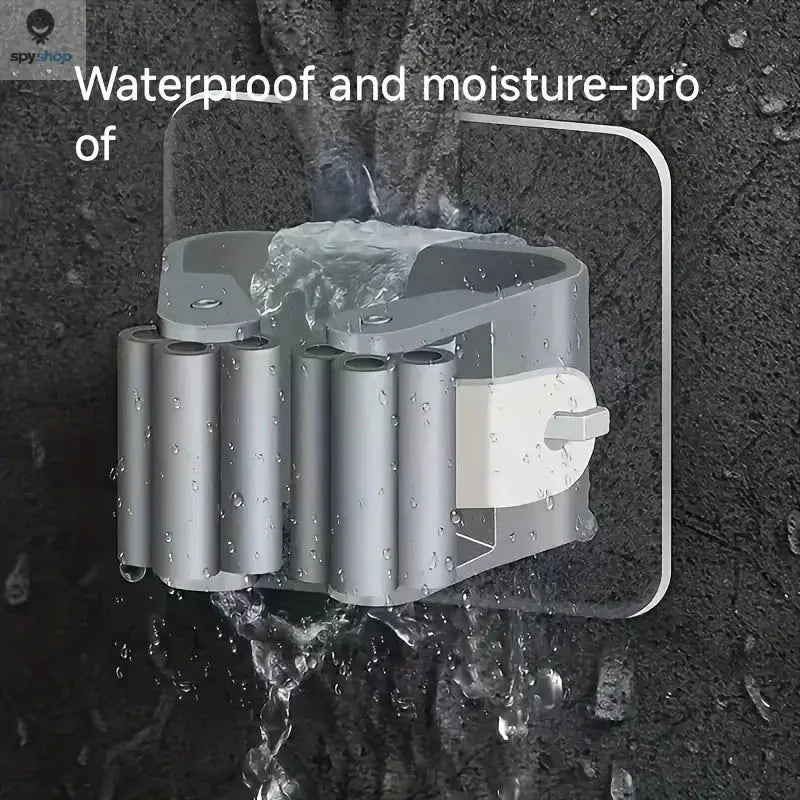 Mop Holder Self-adhesive Broom Stand Wall Mounted Mop Support Sweeping Brush Hook Storage Organizer Bathroom Kitchen Accessories Spy-shop.com