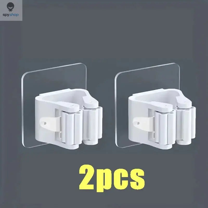 Mop Holder Self-adhesive Broom Stand Wall Mounted Mop Support Sweeping Brush Hook Storage Organizer Bathroom Kitchen Accessories Spy-shop.com