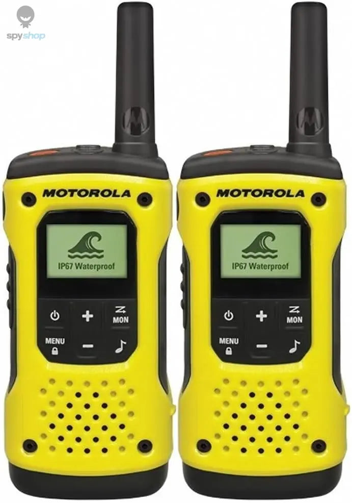 Motorola TLKR T92 H2O Walkie-Talkies - Weatherproof PMR Radios (IP67, Up to 10 km Range) - Set of 2 📡🌧️🚶‍♂️ Spy-shop.com