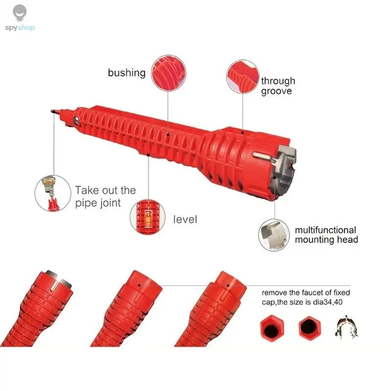 Multi-Functional Sanitary Wrench Pelvic Floor Leading Sleeve Disassembly Faucet Pipe Sink Sanitary Only Installation Tool Spy-shop.com