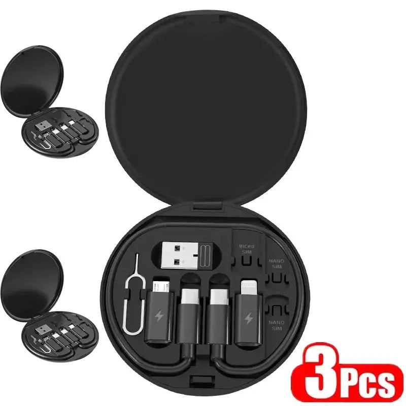 Multi USB Type C to C 60W Charging Adapter Cable Kit USB C to Lighting Conversion Set USB A & Type C to Micro/Type C/Lighting Spy-shop.com