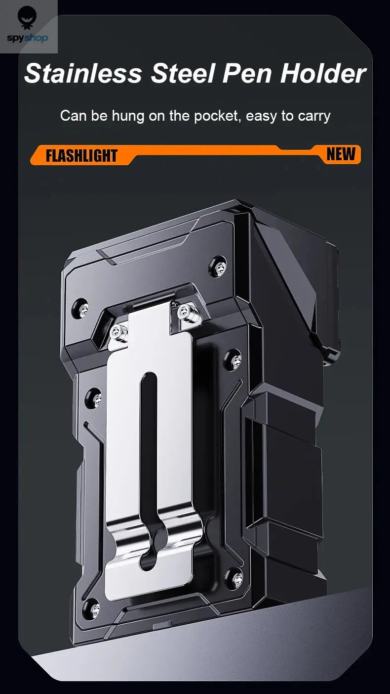 Multifunctional COB Flashlight Ajustable Angle LED Outdoor Torch Portable Keychain Light Magnetic Camping Warning Lamp Spy-shop.com