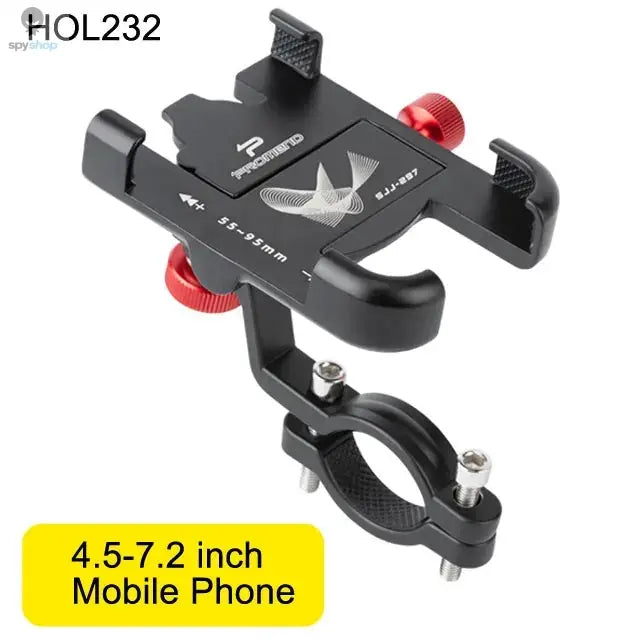 NEWBOLER MTB Phone Mount Stand Bicycle Holder 360° Rotatable Aluminum Adjustable Bike Phone Holder Non-slip Cycling Bracke Spy-shop.com