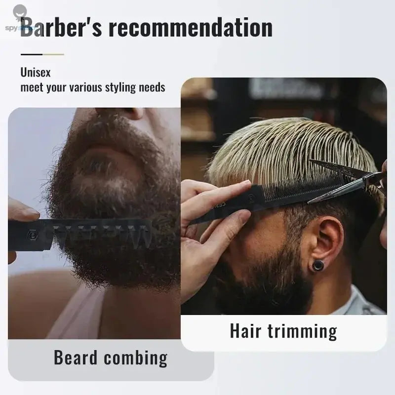New 2 in 1 Pocket Folding Combs Plastic Wide Tooth Oil Head Comb Beard Combing Barber Hair Clipper Comb Salon Hair Styling Tools Spy-shop.com