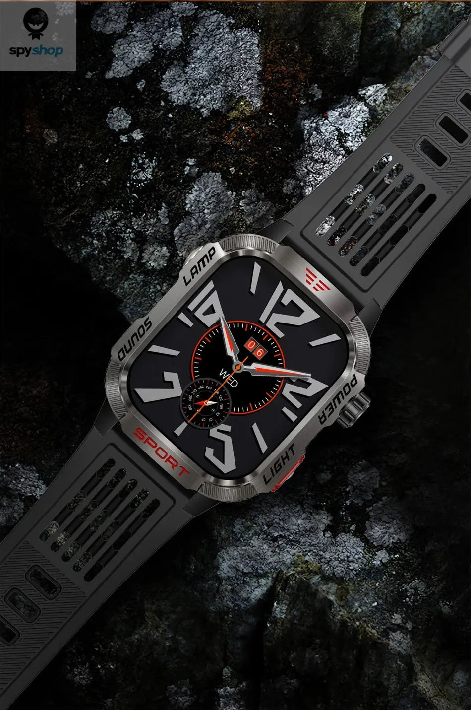 New For Huawei Xiaomi Military GPS Smart Watch Men Flashlight Compass Waterproof Outdoor Sport Tracker Bluetooth Call Smartwatch Spy-shop.com