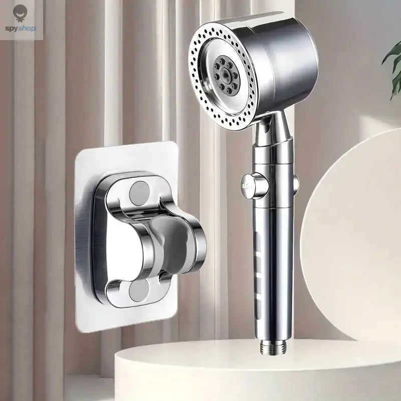 New High Pressure Water Saving Filter Shower Head 5 Modes Handheld Shower Head One Button Stop Bathroom Accessories Set Spy-shop.com
