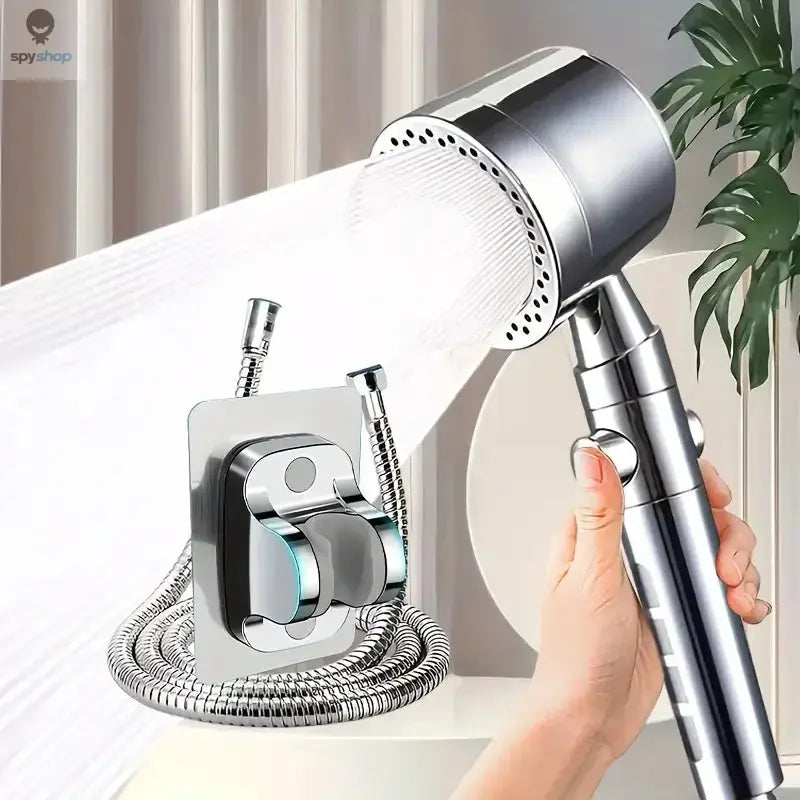 New High Pressure Water Saving Filter Shower Head 5 Modes Handheld Shower Head One Button Stop Bathroom Accessories Set Spy-shop.com