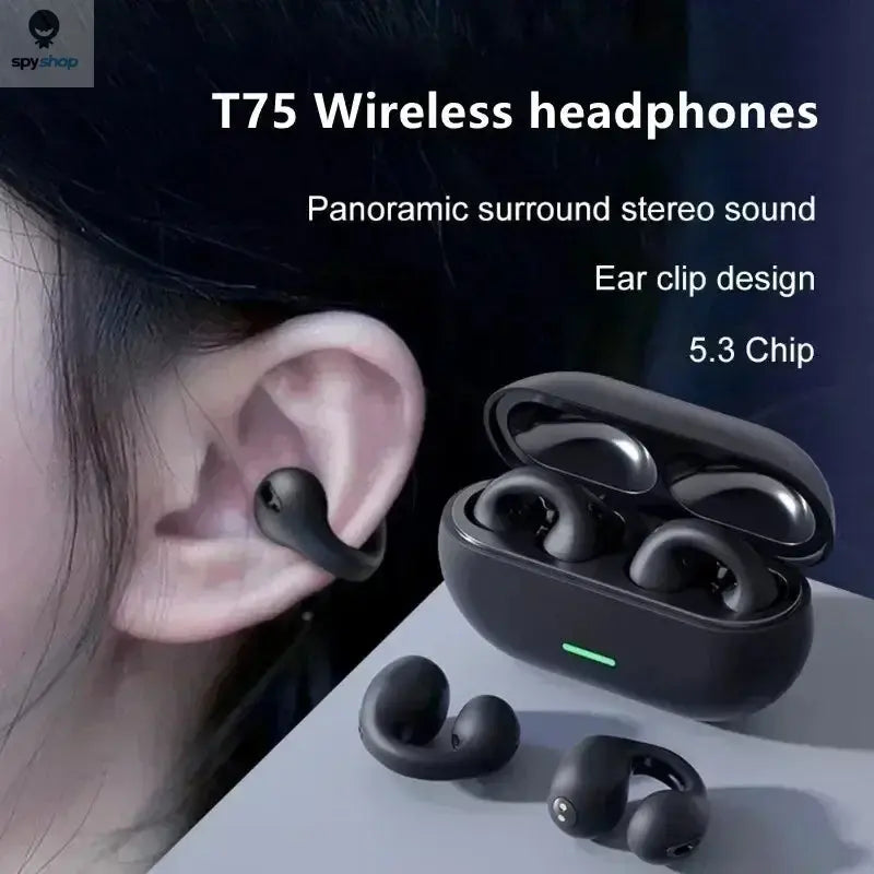 New Original T75 Bone Conduction Wireless Bluetooth 5.3 Headphones Sports Earphones HiFi Sound Quality Waterproof TWS Headset Spy-shop.com