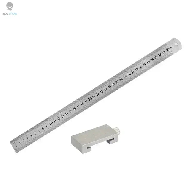 New Protable Accurate positioning Woodworking Tools Carpentry Steel Ruler Positioning Limit Block Measuring Marking Gauge 