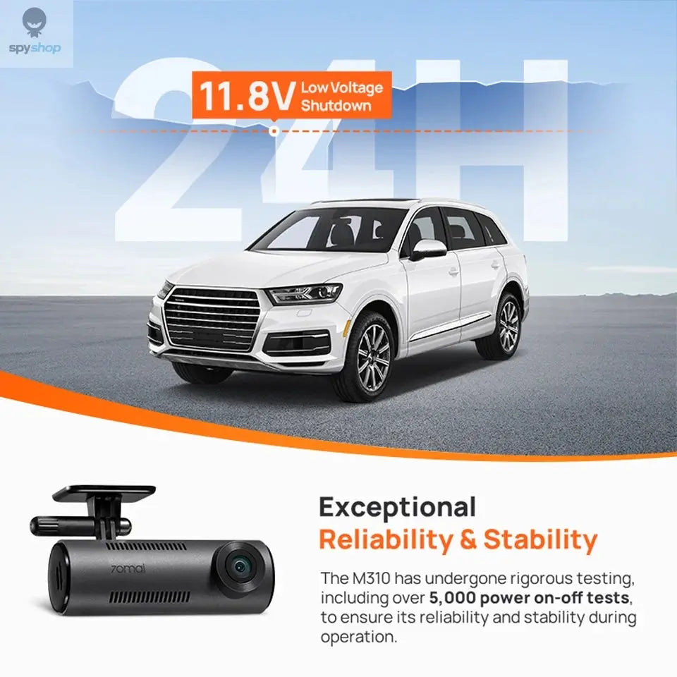 【New】70mai Dash Cam M310 1296P Resolution 130°FOV Smart Voice Control Support 24H Parking Guard Night Vision 70mai M310 Car DVR Spy-shop.com