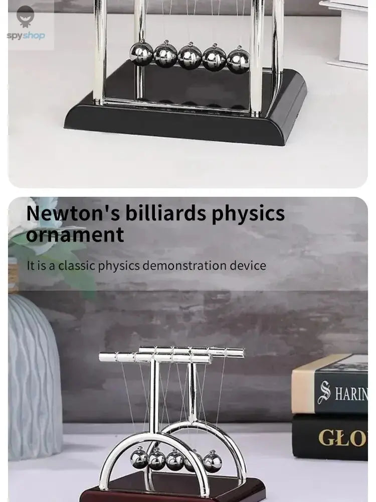 Newton's Cradle Balance Steel Ball Teaching Supplies Physics Science Pendulum Desktop Toys Stress Relief Gifts Home Decoration Spy-shop.com