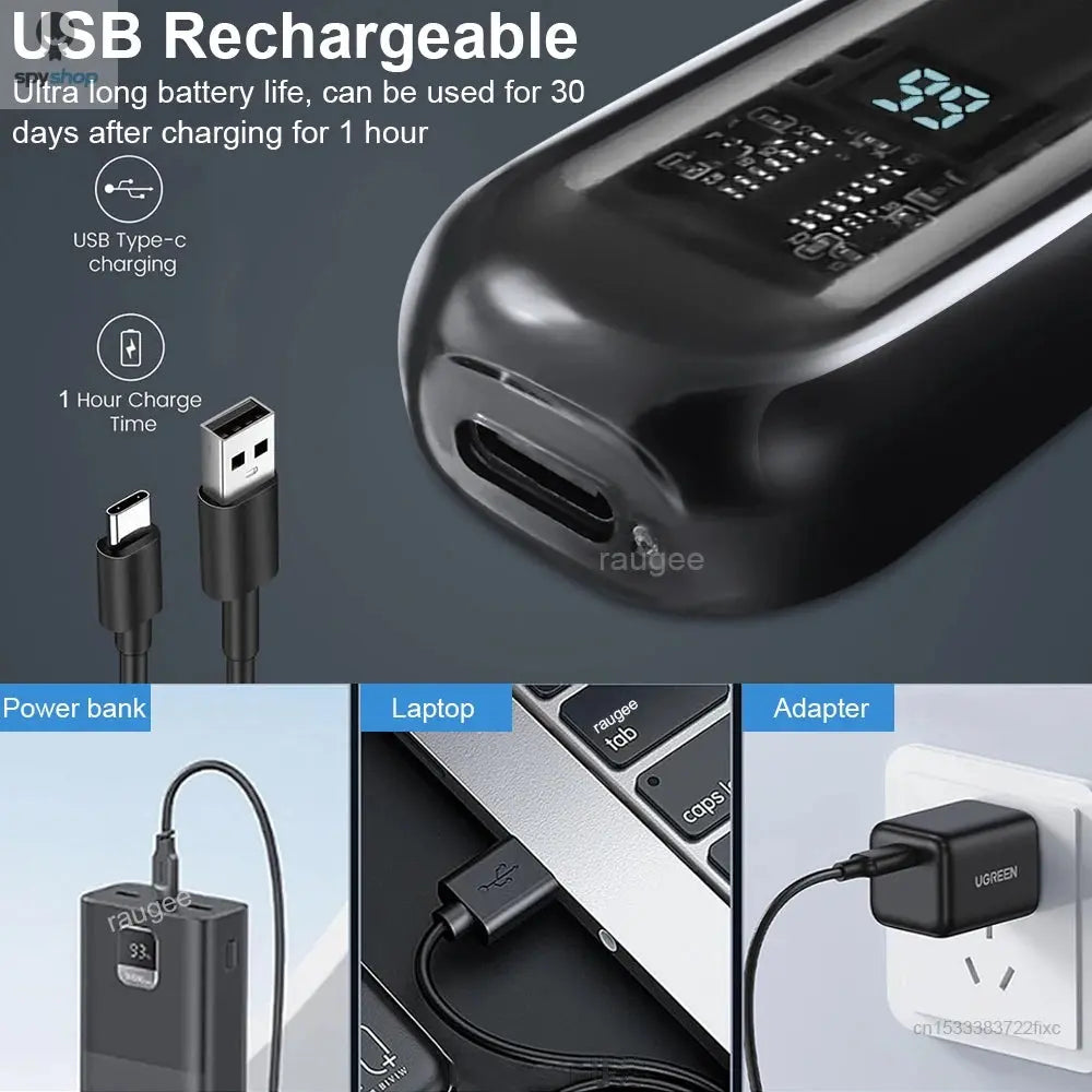 Nose Hair Trimmer Portable Trimmer for Nose Mini Nose and Ear Hair Trimmer Portable Nose Trimmer Rechargeable Trimmer for Man Spy-shop.com