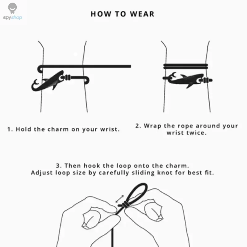 Noter New Shark Bracelet Unisex Double Layer Adjustable 3mm Cord Chain Braclet Beach Jewelry Accessories Surfer Braslet Pulsera 