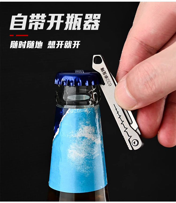 Stainless Steel Fast‑Open Scalpel Mini Bottle Opener Knife