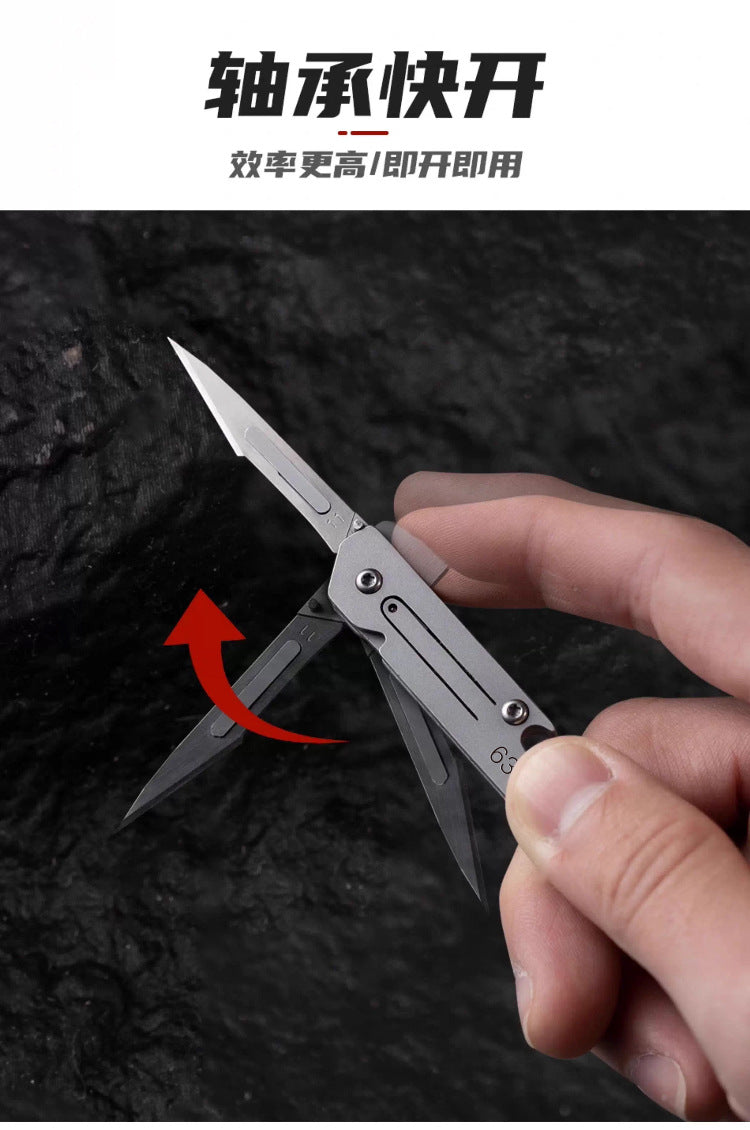 Stainless Steel Fast‑Open Scalpel Mini Bottle Opener Knife