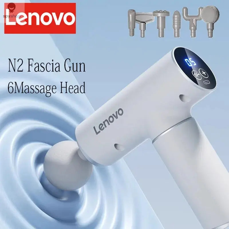 Original Lenovo Professional Grade Fascia Gun N2 N3 Series Muscle Relaxation Massager LED Touch Screen 6-8Massage Head Gifts 