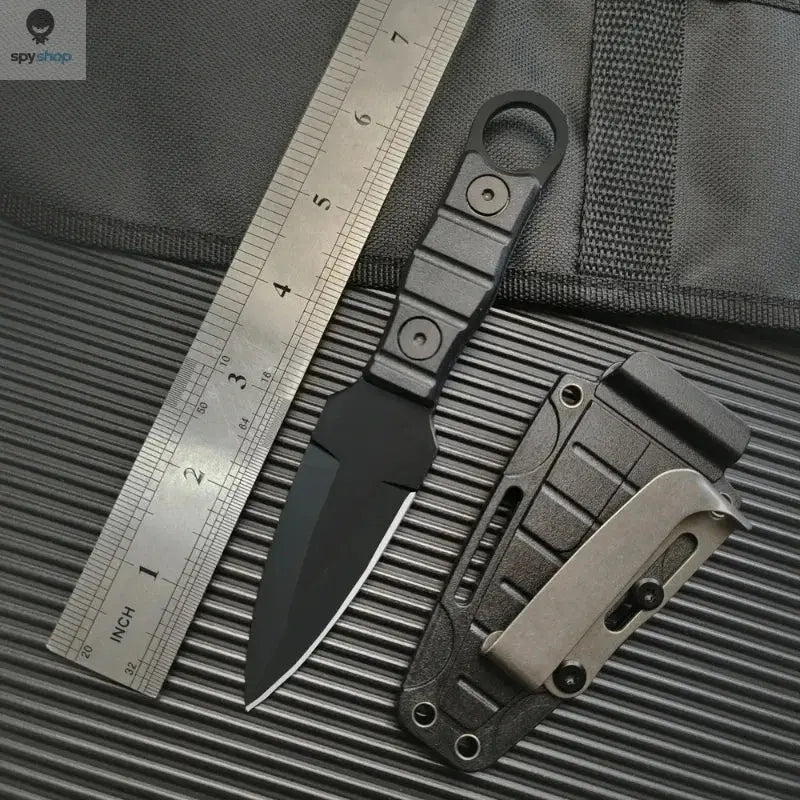 Outdoor Camping Mini Straight Knife EDC Portable Survival Tool with Sheath High Hardness for Self Defense 