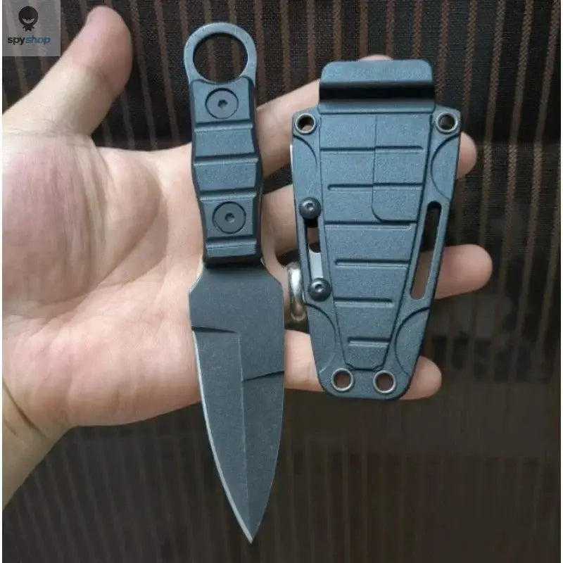 Outdoor Camping Mini Straight Knife EDC Portable Survival Tool with Sheath High Hardness for Self Defense 