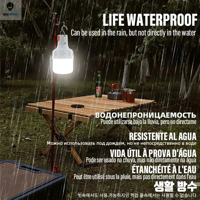 Outdoor USB Rechargeable LED Lamp Bulbs High Brightness Emergency Light Hook Up Camping Fishing Portable Lantern Night Lights Spy-shop.com