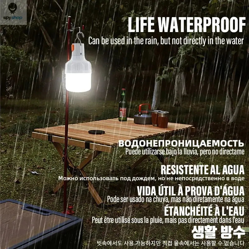 Outdoor USB Rechargeable LED Lamp Bulbs High Brightness Emergency Light Hook Up Camping Fishing Portable Lantern Night Lights Spy-shop.com