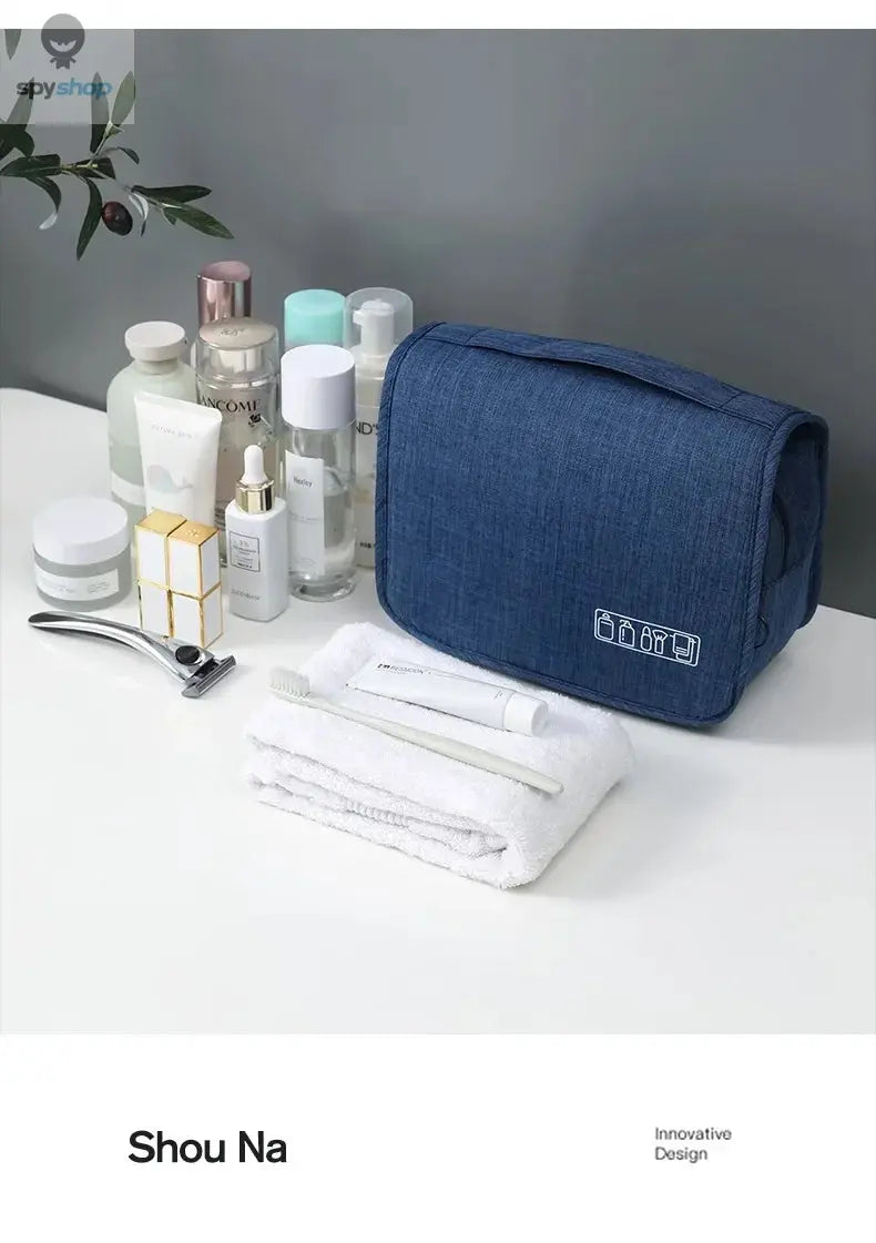Oxford Fabric Men Business Portable Storage Bag Toiletries Organizer Women Cosmetic Bag Waterproof Hanging Travel Wash Pouch Spy-shop.com