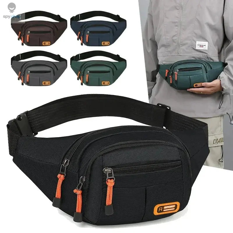 Oxford Waterproof Mobile Waist Bag for Men Women Multifunctional Large Capacity Fanny Pack Wear-resistant Riñoneras Para Hombre 