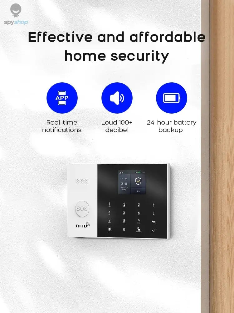 PGST Residential Tuya Smart Gsm Wifi Alarm System for Home Wireless Security Alarm House Smart Life App Control work with ALexa Spy-shop.com