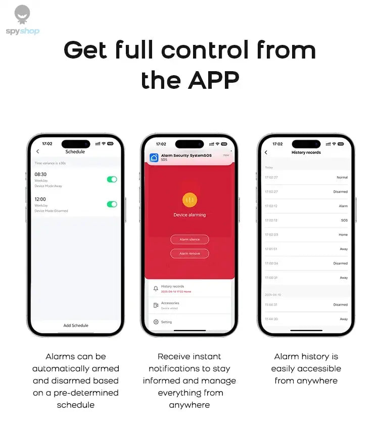 PGST Residential Tuya Smart Gsm Wifi Alarm System for Home Wireless Security Alarm House Smart Life App Control work with ALexa Spy-shop.com