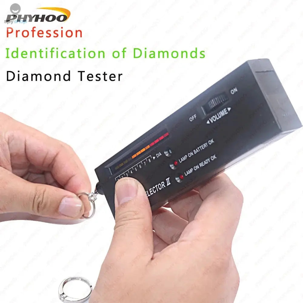 PHYHOO High Accuracy Professional Jeweler Diamond Tester Pen Jewelry Diamond  Selector For Novice and Expert Spy-shop.com