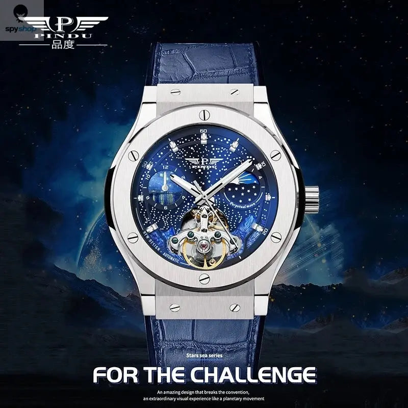 PINDU Design Mens Watches Top Brand Luxury Fashion Business Automatic Watch Men's Waterproof Mechanical Watch Montre Homme Spy-shop.com