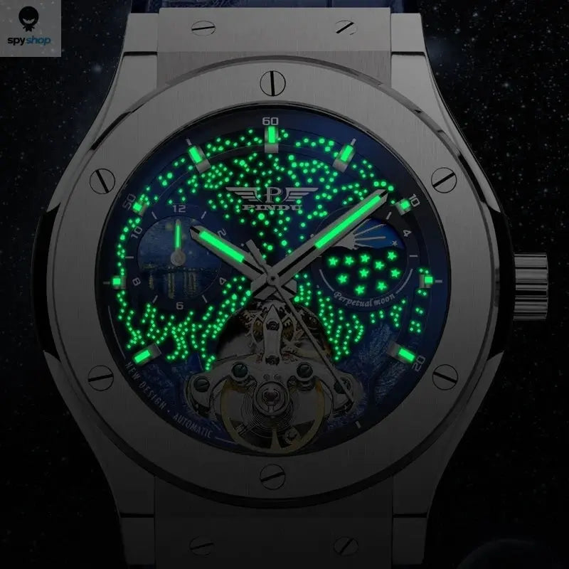 PINDU Design Mens Watches Top Brand Luxury Fashion Business Automatic Watch Men's Waterproof Mechanical Watch Montre Homme Spy-shop.com