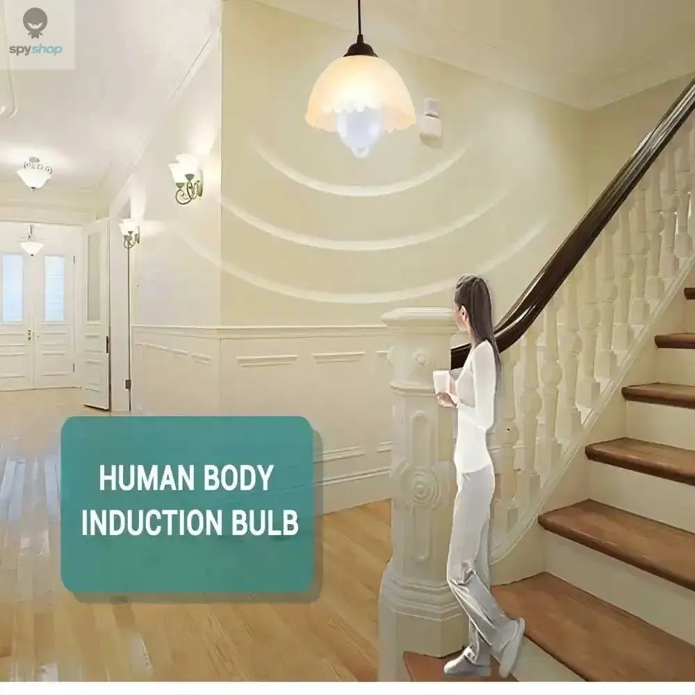 PIR Motion Sensor LED Light Bulb 12W E27 Smart Bulb Motion Activated ON/OFF Home Lights Lamp with Motion Sensor for Home Stair Spy-shop.com