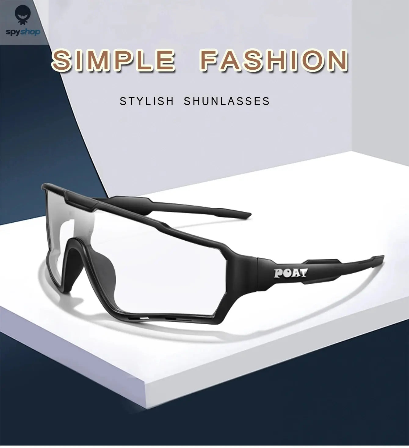 POAT Brand Men Women MTB Bike Bicycle Photochromic Eyewear Cycling Fishing Running Glasses New Style Sunglasses Sports 