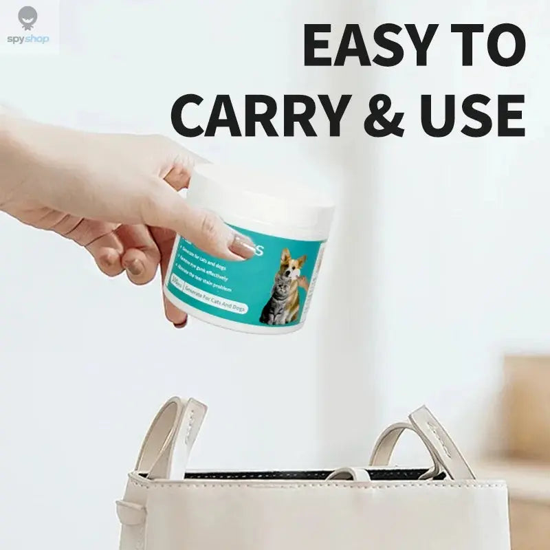 Pet Cleaning Products Eye Wipes To Remove Tear Marks Cleaning Wet Tissues Cat Wiping Eyes Removing Tear Marks 