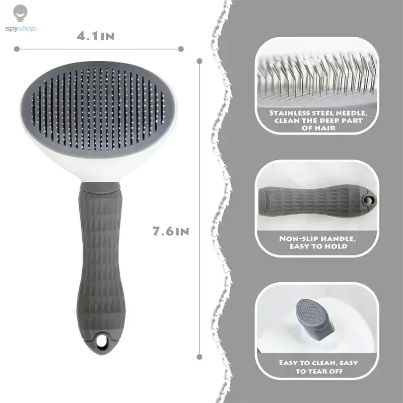 Pet Dog Brush Cat Comb Self Cleaning Pet Hair Remover Brush For Dogs Cats Grooming Tools Pets Dematting Comb Dogs Accessories Spy-shop.com