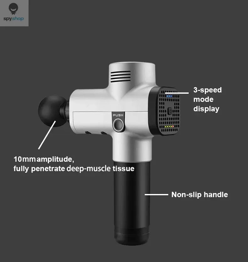 Phoenix A2 Massage Gun Muscle Relaxation Deep Tissue Massager Dynamic Vibrator Back Portable Handheld Display Fascia Gun Massage 
