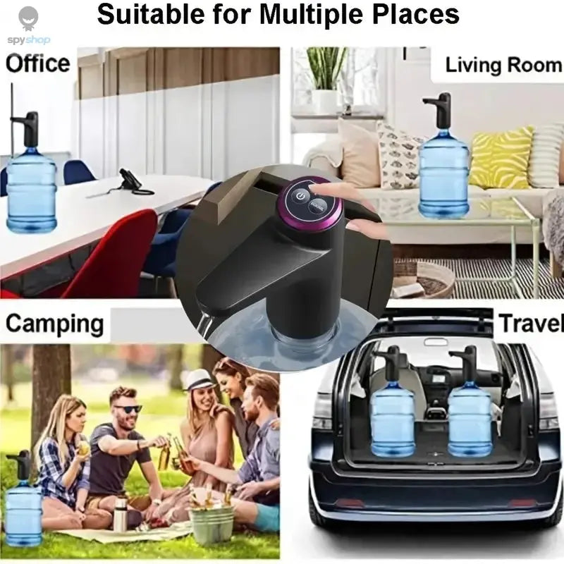 Portable 5-gallon Water Dispenser with USB Charging-Automatic Electric Pump Suitable for Home, Office, and Outdoor Use Spy-shop.com