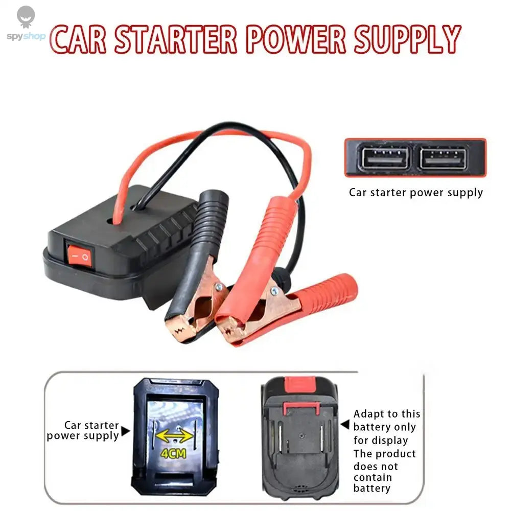 Portable Car Battery Jump Starter Jump Box Lithium Battery Converter - Compact Power Pack for Emergency Vehicle Starting 
