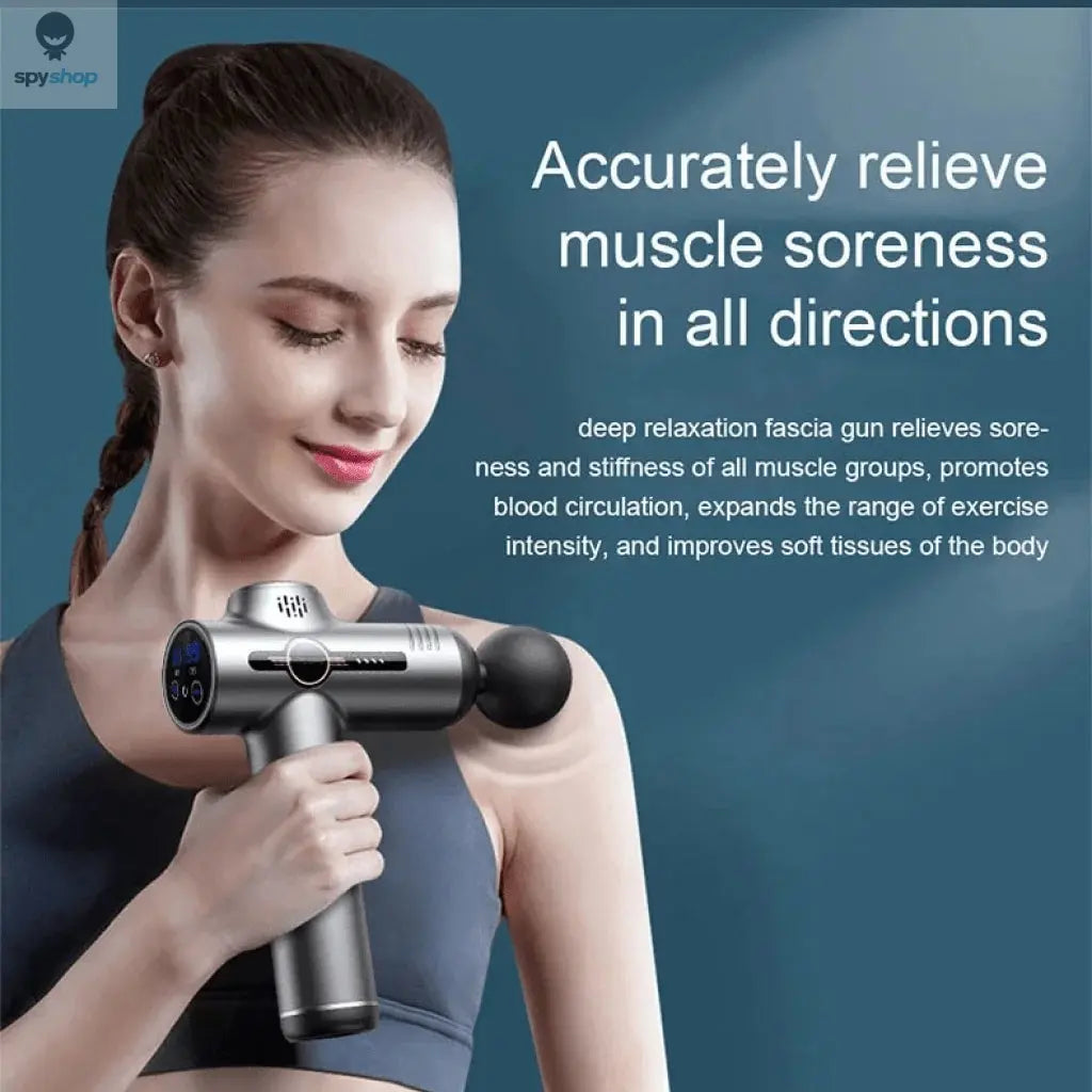 Portable Fascia Gun Vibration Massage Gun For Body Neck Back Deep Muscle Relaxation Fitness Slimming One Head 