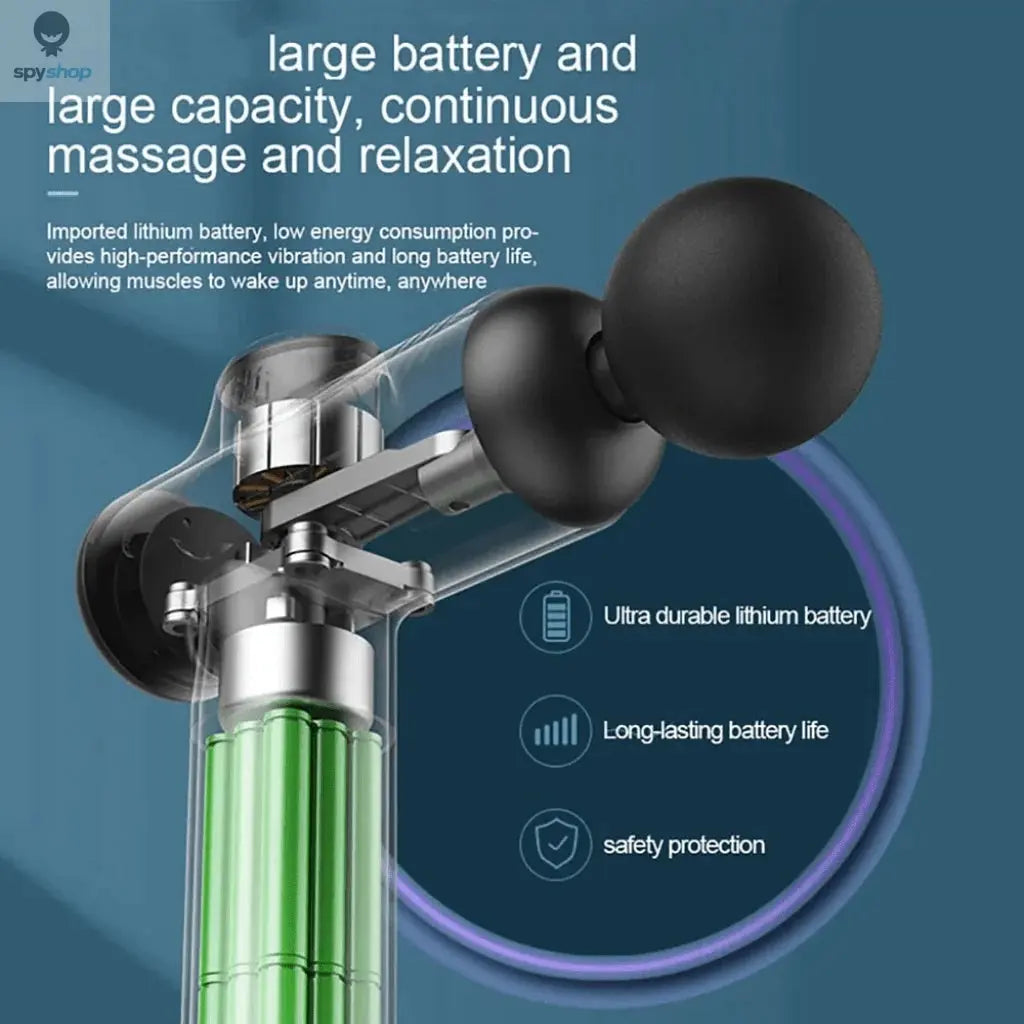 Portable Fascia Gun Vibration Massage Gun For Body Neck Back Deep Muscle Relaxation Fitness Slimming One Head 