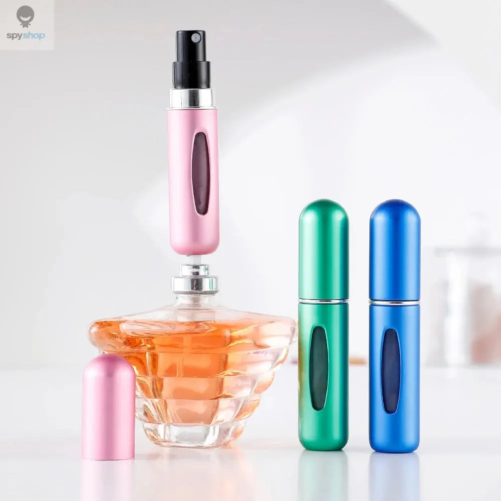 Portable Mini Travel High-end Perfume Bottle Base Refill Bottle Straight Charging Small Sample Perfume Aluminum Material 