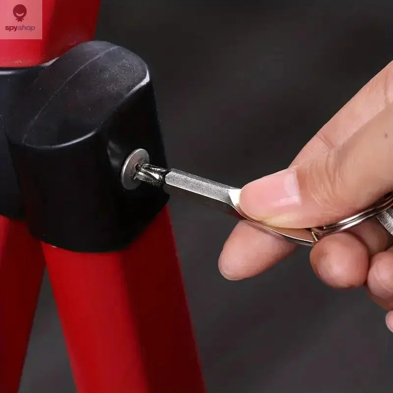 Portable Phillips Slotted Screwdriver Set Key Ring Keychain Mini Pocket Keyring Cross Screw Driver Repair Tool Gadget EDC Small Spy-shop.com