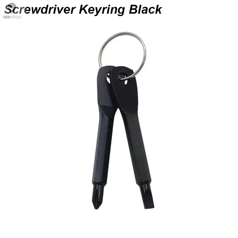 Portable Phillips Slotted Screwdriver Set Key Ring Keychain Mini Pocket Keyring Cross Screw Driver Repair Tool Gadget EDC Small Spy-shop.com