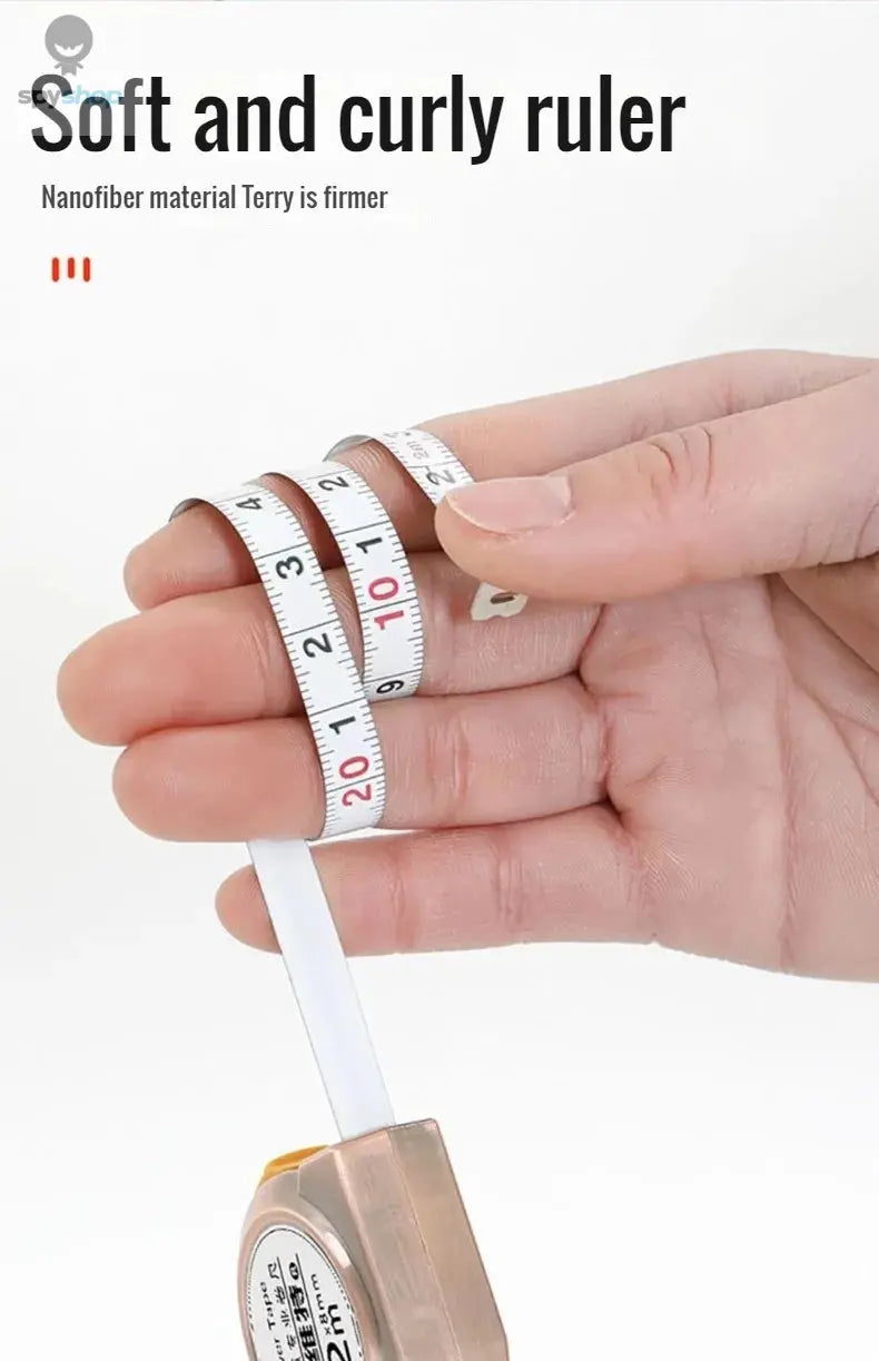 Portable mini tape measure Small household measuring tape retractable 2m Mild steel key chain tape measure Mini measuring tools Spy-shop.com