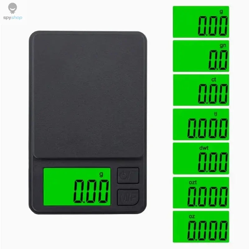 Precision Pocket Scale 1000g X 0.01g - Digital Gram, Food, Jewelry, Ounces/Grains Scale with Backlit LCD - Mini Scale for Travel 